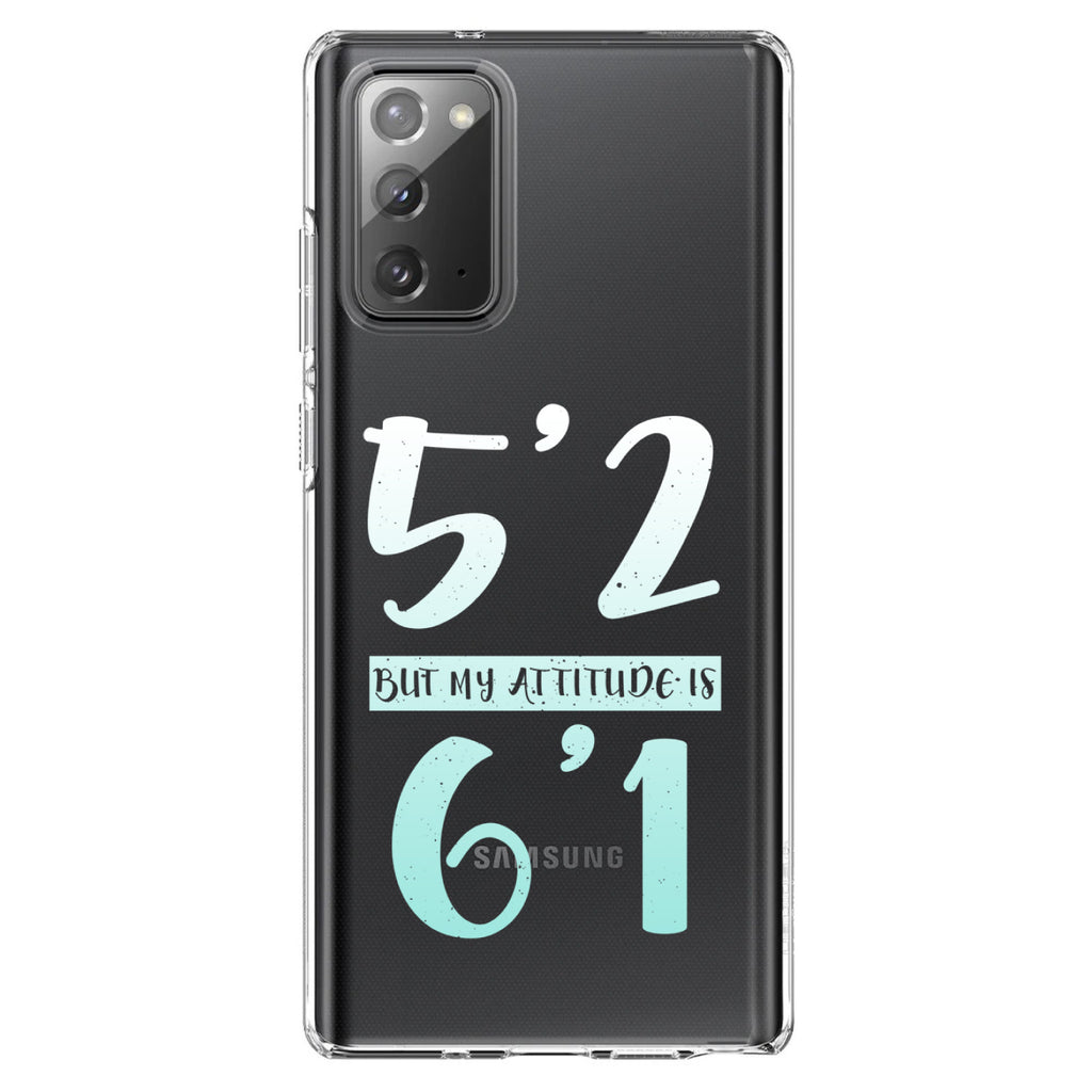 5'2 But My Attitude is 6'1 Clear Shockproof iPhone Case, view 7