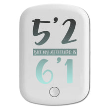 DistinctInk Magnetic Battery Pack, Wireless Portable Charger with USB-C Cable, Compatible with MagSafe iPhone 14 / 13 / 12 Series - 5'2 But My Attitude is 6'1