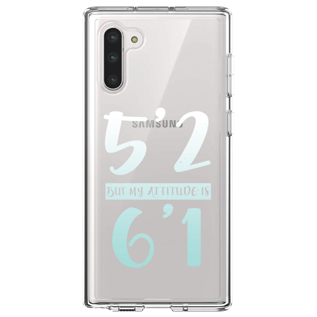 5'2 But My Attitude is 6'1 Clear Shockproof iPhone Case, view 9