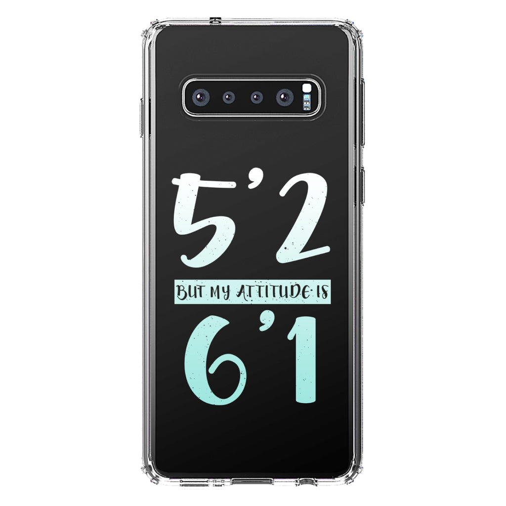 5'2 But My Attitude is 6'1 Clear Shockproof iPhone Case, view 17