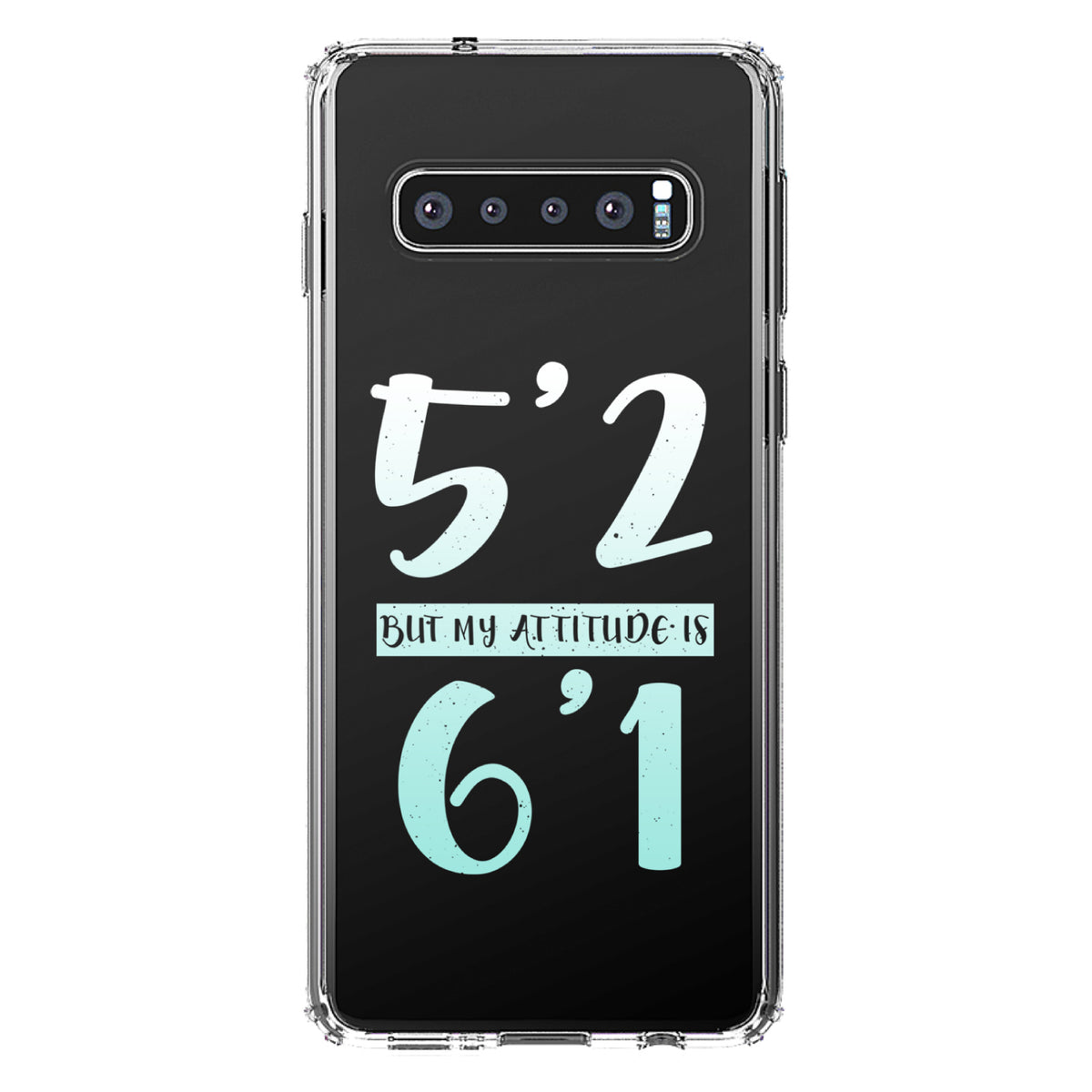 5'2 But My Attitude is 6'1 Clear Shockproof iPhone Case, view 17