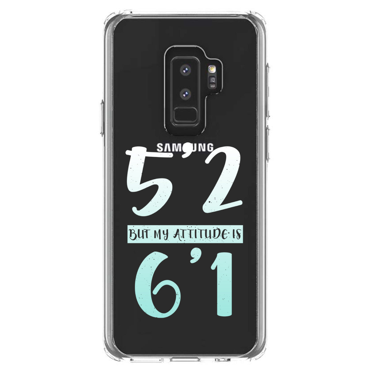 5'2 But My Attitude is 6'1 Clear Shockproof iPhone Case, view 20