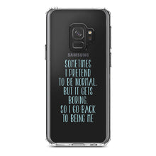 DistinctInk® Clear Shockproof Hybrid Case for Apple iPhone / Samsung Galaxy / Google Pixel - I Pretend to be Normal But It Gets Boring
