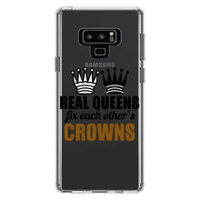 DistinctInk® Clear Shockproof Hybrid Case for Apple iPhone / Samsung Galaxy / Google Pixel - Real Queens Fix Each Other's Crowns