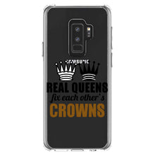 DistinctInk® Clear Shockproof Hybrid Case for Apple iPhone / Samsung Galaxy / Google Pixel - Real Queens Fix Each Other's Crowns