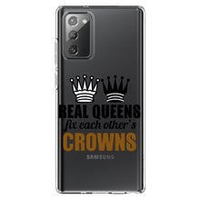 DistinctInk® Clear Shockproof Hybrid Case for Apple iPhone / Samsung Galaxy / Google Pixel - Real Queens Fix Each Other's Crowns