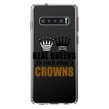 DistinctInk® Clear Shockproof Hybrid Case for Apple iPhone / Samsung Galaxy / Google Pixel - Real Queens Fix Each Other's Crowns