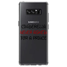 DistinctInk® Clear Shockproof Hybrid Case for Apple iPhone / Samsung Galaxy / Google Pixel - Cinderella Never Asked For a Prince