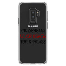 DistinctInk® Clear Shockproof Hybrid Case for Apple iPhone / Samsung Galaxy / Google Pixel - Cinderella Never Asked For a Prince