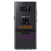 DistinctInk® Clear Shockproof Hybrid Case for Apple iPhone / Samsung Galaxy / Google Pixel - I'm a Queen Crowned in My Curls
