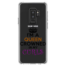 DistinctInk® Clear Shockproof Hybrid Case for Apple iPhone / Samsung Galaxy / Google Pixel - I'm a Queen Crowned in My Curls