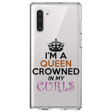 DistinctInk® Clear Shockproof Hybrid Case for Apple iPhone / Samsung Galaxy / Google Pixel - I'm a Queen Crowned in My Curls
