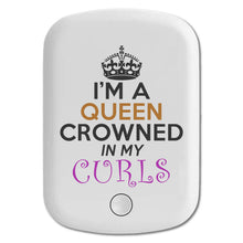 DistinctInk Magnetic Battery Pack, Wireless Portable Charger with USB-C Cable, Compatible with MagSafe iPhone 14 / 13 / 12 Series - I'm a Queen Crowned in My Curls