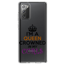 DistinctInk® Clear Shockproof Hybrid Case for Apple iPhone / Samsung Galaxy / Google Pixel - I'm a Queen Crowned in My Curls