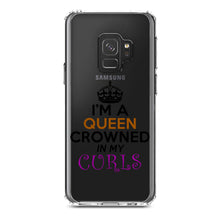 DistinctInk® Clear Shockproof Hybrid Case for Apple iPhone / Samsung Galaxy / Google Pixel - I'm a Queen Crowned in My Curls