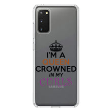 DistinctInk® Clear Shockproof Hybrid Case for Apple iPhone / Samsung Galaxy / Google Pixel - I'm a Queen Crowned in My Curls