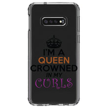 DistinctInk® Clear Shockproof Hybrid Case for Apple iPhone / Samsung Galaxy / Google Pixel - I'm a Queen Crowned in My Curls