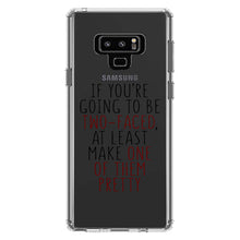 DistinctInk® Clear Shockproof Hybrid Case for Apple iPhone / Samsung Galaxy / Google Pixel - If You're Going to Be Two-Faced Make One Pretty
