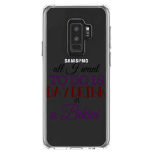 DistinctInk® Clear Shockproof Hybrid Case for Apple iPhone / Samsung Galaxy / Google Pixel - All I Want To Do Is Day Drink in a Bikini