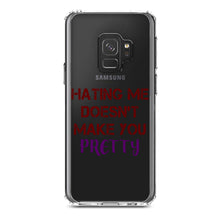 DistinctInk® Clear Shockproof Hybrid Case for Apple iPhone / Samsung Galaxy / Google Pixel - Hating Me Doesn't Make You Pretty