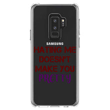 DistinctInk® Clear Shockproof Hybrid Case for Apple iPhone / Samsung Galaxy / Google Pixel - Hating Me Doesn't Make You Pretty