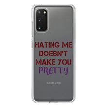DistinctInk® Clear Shockproof Hybrid Case for Apple iPhone / Samsung Galaxy / Google Pixel - Hating Me Doesn't Make You Pretty