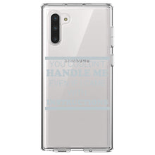 DistinctInk® Clear Shockproof Hybrid Case for Apple iPhone / Samsung Galaxy / Google Pixel - You Couldn't Handle Me If I Came With Instructions