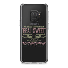 DistinctInk® Clear Shockproof Hybrid Case for Apple iPhone / Samsung Galaxy / Google Pixel - Odd Combination Real Sweet & Don't Mess With Me