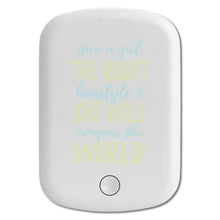 DistinctInk Magnetic Battery Pack, Wireless Portable Charger with USB-C Cable, Compatible with MagSafe iPhone 14 / 13 / 12 Series - Girls With Right Hairstyle Will Conquer the World