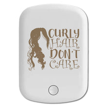 DistinctInk Magnetic Battery Pack, Wireless Portable Charger with USB-C Cable, Compatible with MagSafe iPhone 14 / 13 / 12 Series - Curly Hair Don't Care