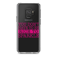 DistinctInk® Clear Shockproof Hybrid Case for Apple iPhone / Samsung Galaxy / Google Pixel - You Don't Have to be Rich to Sparkle