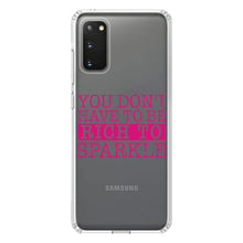 DistinctInk® Clear Shockproof Hybrid Case for Apple iPhone / Samsung Galaxy / Google Pixel - You Don't Have to be Rich to Sparkle