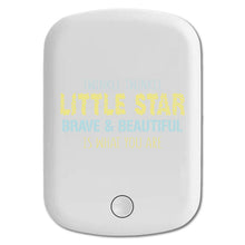 DistinctInk Magnetic Battery Pack, Wireless Portable Charger with USB-C Cable, Compatible with MagSafe iPhone 14 / 13 / 12 Series - Twinkle Little Star Brave & Beautiful You Are