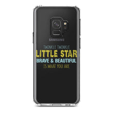 DistinctInk® Clear Shockproof Hybrid Case for Apple iPhone / Samsung Galaxy / Google Pixel - Twinkle Little Star Brave & Beautiful You Are
