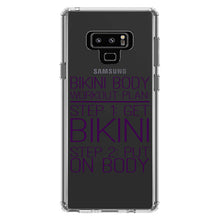 DistinctInk® Clear Shockproof Hybrid Case for Apple iPhone / Samsung Galaxy / Google Pixel - Bikini Body Workout Plan Get Bikini Put On Body