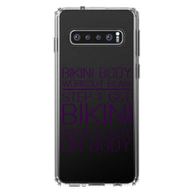 DistinctInk® Clear Shockproof Hybrid Case for Apple iPhone / Samsung Galaxy / Google Pixel - Bikini Body Workout Plan Get Bikini Put On Body