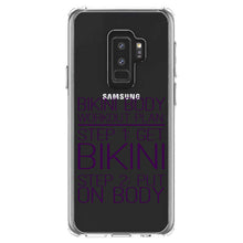 DistinctInk® Clear Shockproof Hybrid Case for Apple iPhone / Samsung Galaxy / Google Pixel - Bikini Body Workout Plan Get Bikini Put On Body