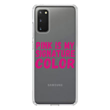 DistinctInk® Clear Shockproof Hybrid Case for Apple iPhone / Samsung Galaxy / Google Pixel - Pink is My Signature Color