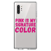 DistinctInk® Clear Shockproof Hybrid Case for Apple iPhone / Samsung Galaxy / Google Pixel - Pink is My Signature Color