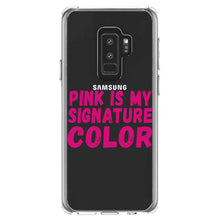 DistinctInk® Clear Shockproof Hybrid Case for Apple iPhone / Samsung Galaxy / Google Pixel - Pink is My Signature Color