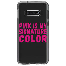 DistinctInk® Clear Shockproof Hybrid Case for Apple iPhone / Samsung Galaxy / Google Pixel - Pink is My Signature Color