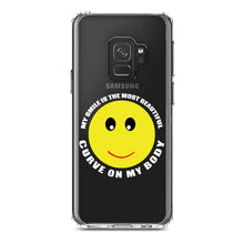 DistinctInk® Clear Shockproof Hybrid Case for Apple iPhone / Samsung Galaxy / Google Pixel - My Smile Most Beautiful Curve on My Body