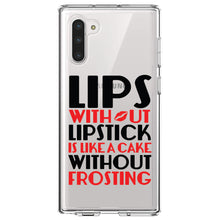 DistinctInk® Clear Shockproof Hybrid Case for Apple iPhone / Samsung Galaxy / Google Pixel - Lips Without Lipstick Cake Without Frosting