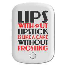 DistinctInk Magnetic Battery Pack, Wireless Portable Charger with USB-C Cable, Compatible with MagSafe iPhone 14 / 13 / 12 Series - Lips Without Lipstick Cake Without Frosting