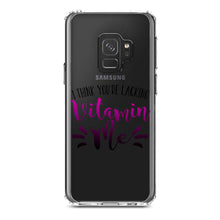 DistinctInk® Clear Shockproof Hybrid Case for Apple iPhone / Samsung Galaxy / Google Pixel - I Think You're Lacking Vitamin Me