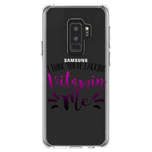 DistinctInk® Clear Shockproof Hybrid Case for Apple iPhone / Samsung Galaxy / Google Pixel - I Think You're Lacking Vitamin Me