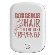 DistinctInk Magnetic Battery Pack, Wireless Portable Charger with USB-C Cable, Compatible with MagSafe iPhone 14 / 13 / 12 Series - Gorgeous Hair is the Best Revenge