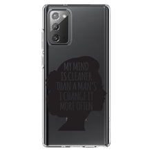 DistinctInk® Clear Shockproof Hybrid Case for Apple iPhone / Samsung Galaxy / Google Pixel - My Mind is Cleaner Than a Man's I Change It