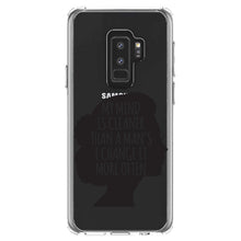 DistinctInk® Clear Shockproof Hybrid Case for Apple iPhone / Samsung Galaxy / Google Pixel - My Mind is Cleaner Than a Man's I Change It