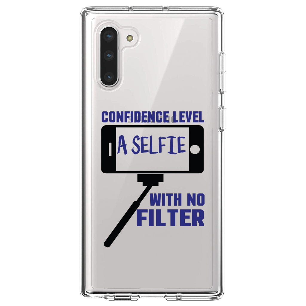 Confidence Level Selfie with No Filter Clear Shockproof iPhone Case, view 9
